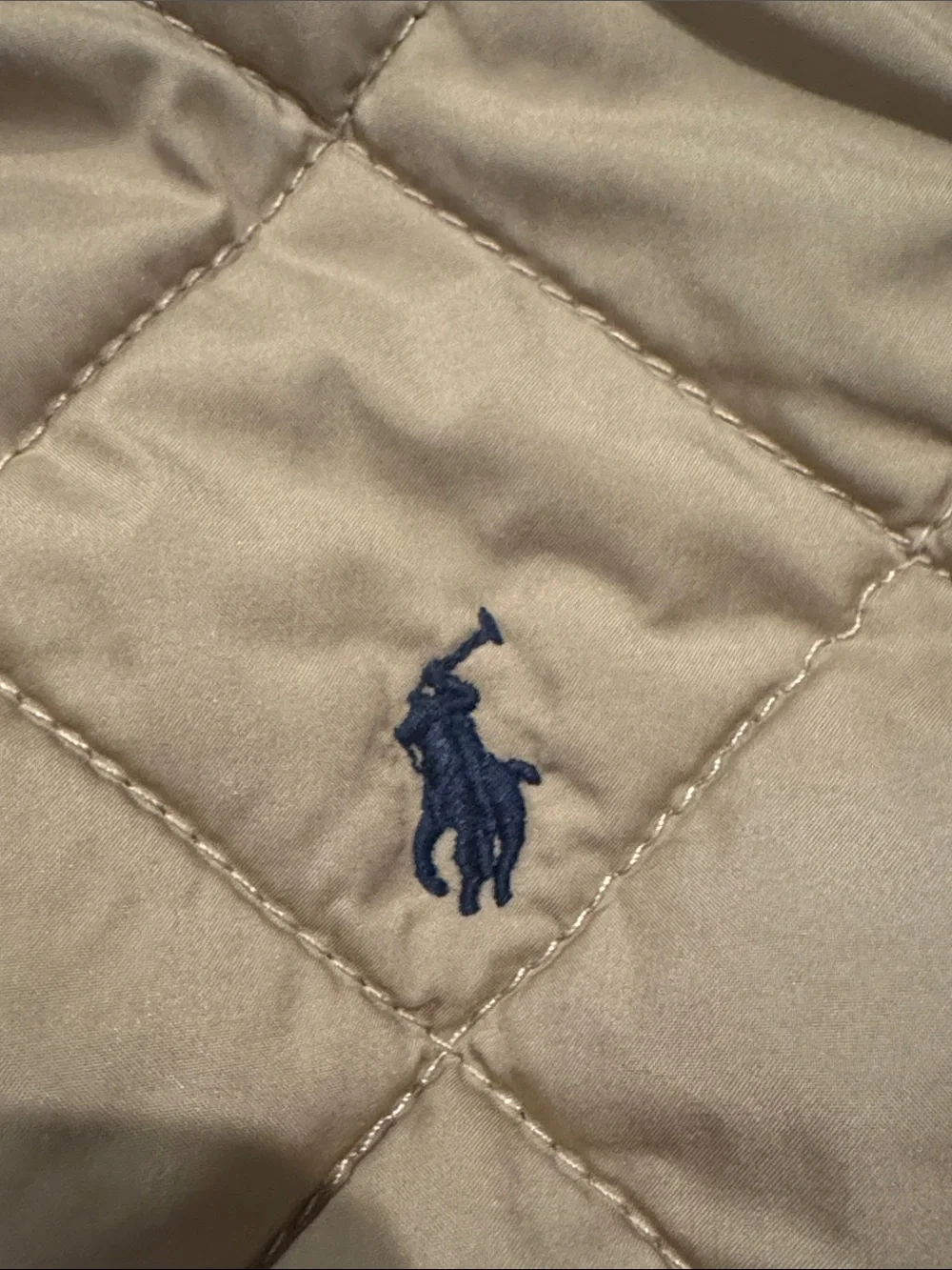 Polo by Ralph Lauren Beige Khaki Boys Size 5 Quilted Kids Puffer Jacket